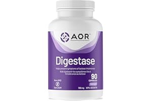 AOR Digestase, 90 Capsules 30-Day Supply - Digestive Enzyme Supplement - Supports Digestion, Eases Gas & Bloating - Gluten-Fr