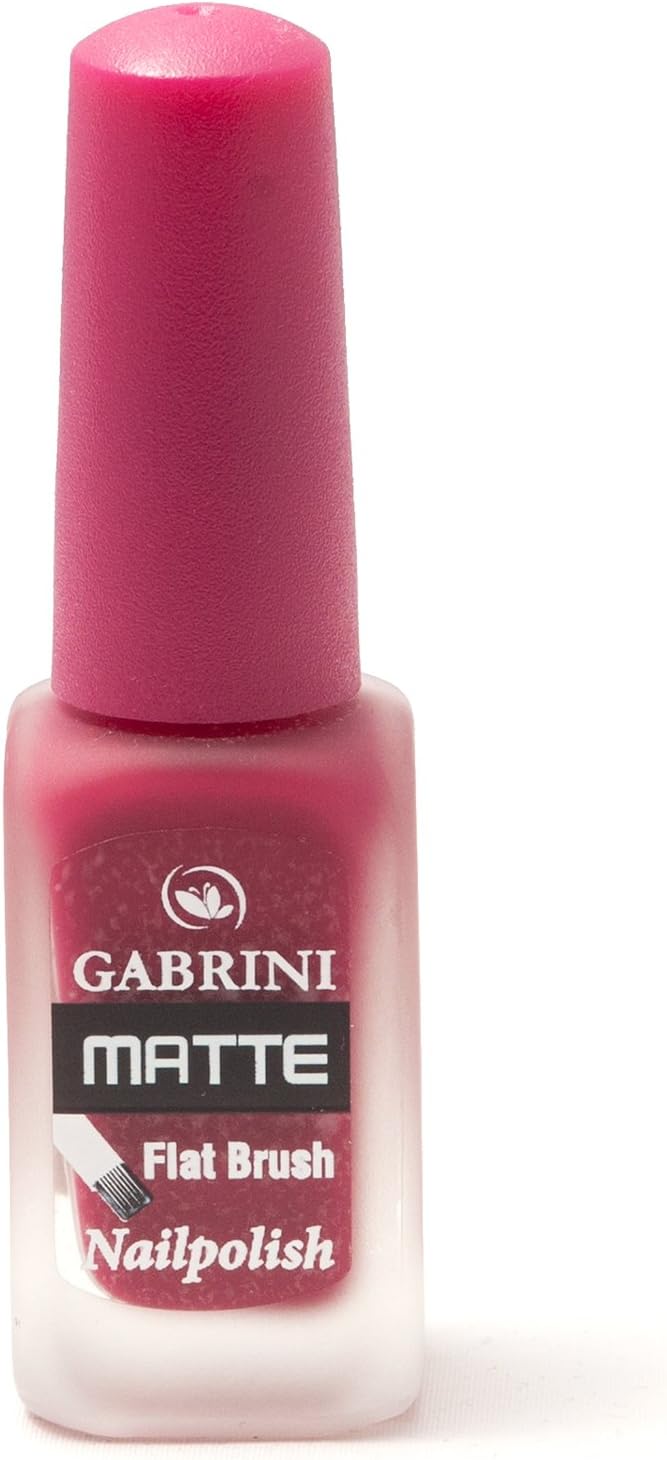 Gabrini ® Matte Nail Varnish Series (Nail Polish) 13ml. - 12 Colours (DAMSON PLUM)