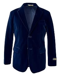 Spring Notion Big Boys' Royal Blue Velvet Blazer 5
