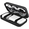 Canboc Electronics Travel Organizer, MacBook Charger Carrying Case, Electronic Accessories Portable Cable Storage Bag for Charging Cords, Power Adapter, MagSafe, USB Hub, Power Bank, Earbuds, Black