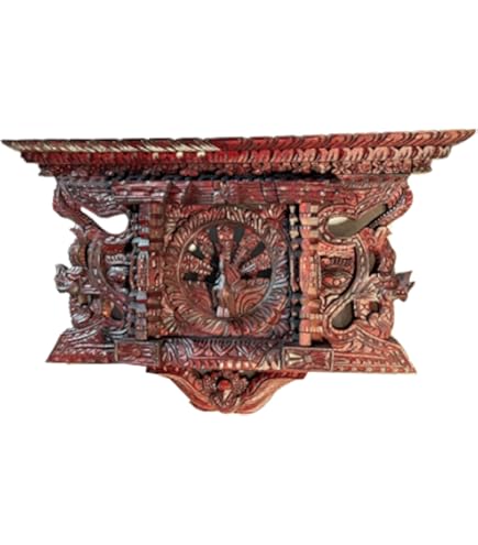 未使用☆ネパール木彫☆孔雀の窓☆ 木製ウィンドウフレーム☆Ankhi Jhyal Amazon.com: QT Shopping Handcrafted Peacock Solid Wooden Window