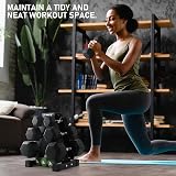 PhysKcal 3-Tier Dumbbell Rack Neoprene Storage Stand Vertical Tree view 7