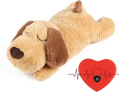 Newthinking Puppy Heartbeat Stuffed Toy Calming Aid Plush Dog Toy