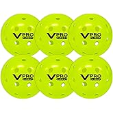 Vulcan | VPRO Flight Outdoor Pickleball Official Ball of The PPA Tour & MLP | 3, 6, 12, 36 & 100 Ball Pack | Hi-Vis Yellow