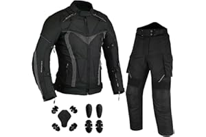 Hive Moto Motorcycle Suit 2 Pieces Waterproof Motorbike Jacket Biker Trouser Motocross Protective Pant Armor CE Approved
