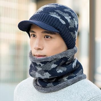 Amazon Co Jp Tdd7tdd コットンハットメンズ冬のニット帽暖かい厚め