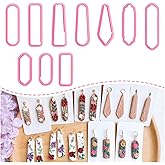 Keoker Long Dangle Shape Polymer Clay Cutters, Long Rectangle Clay Earrings Cutters, Basic Clay Cutters (10PCS All)