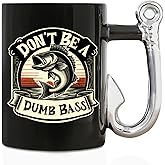 Onebttl Fishing Gifts for Men, Funny Coffee Mug for Fisherman, Dad, Grandpa for Christmas, Father's Day, 13.5oz/400ml