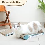 ComSaf Cat Scratching Board 2 Pack Blue Curved Double-Sided Cardboard view 6
