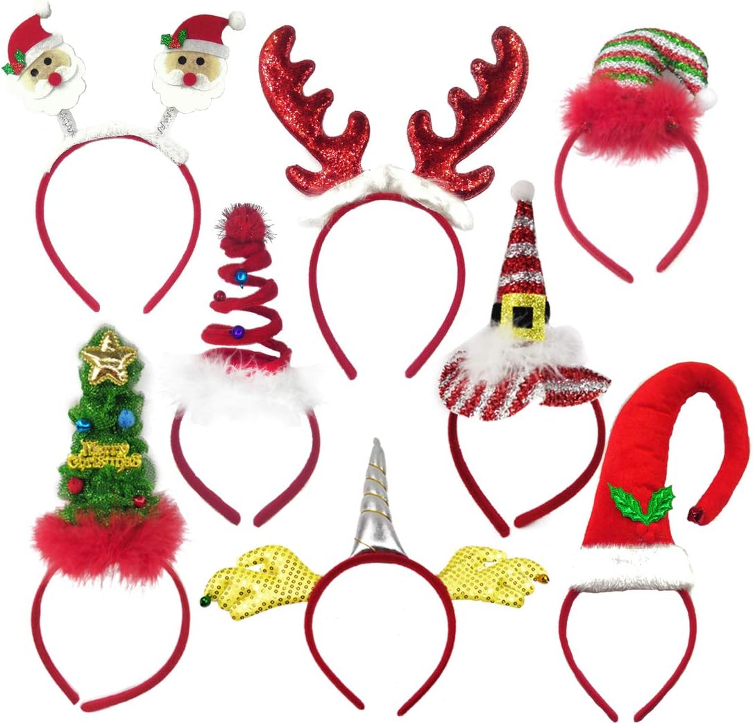 christmas hats and headbands