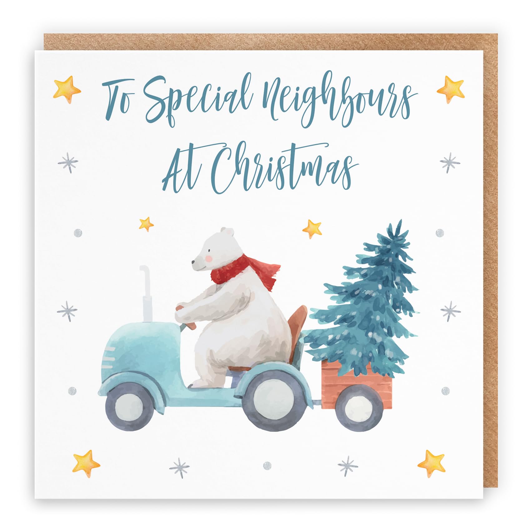 Hunts England - Neighbours Christmas Card - To Special Neighbours At Christmas - Polar Bear Collection