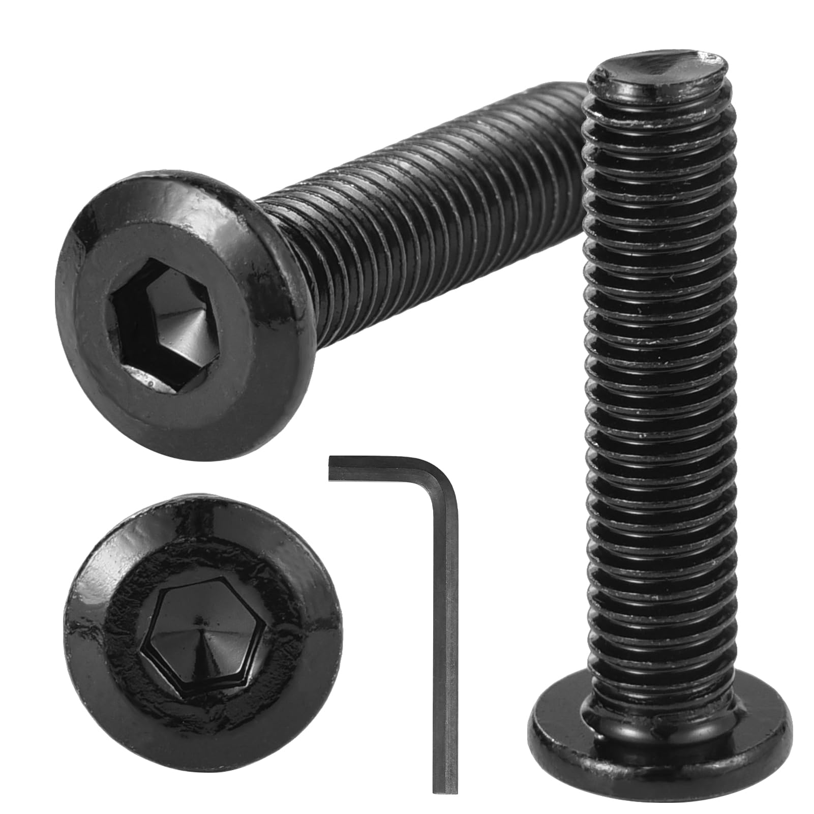 FCZDQ M8-1.25 x 125mm Countersunk Bolts Rivet Flat Socket Head Cap ...