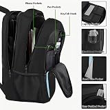 MATEIN Travel Laptop Backpack 15.6 Inch Anti Theft Water Resistant Black Blue view 4