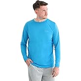 Shuanghu Men's UPF 50+ UV Sun Protection Long Sleeve Shirts Rash Guard Hiking Fishing Swim Shirts Lightweight Quick Dry