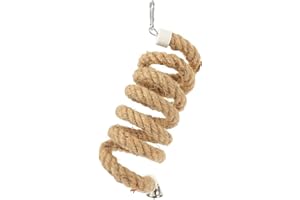 UPKOCH Parrot Climbing Rope with Stable Hook 1.5 Meter Hanging Rope Suitable for Small to Medium Pet Birds