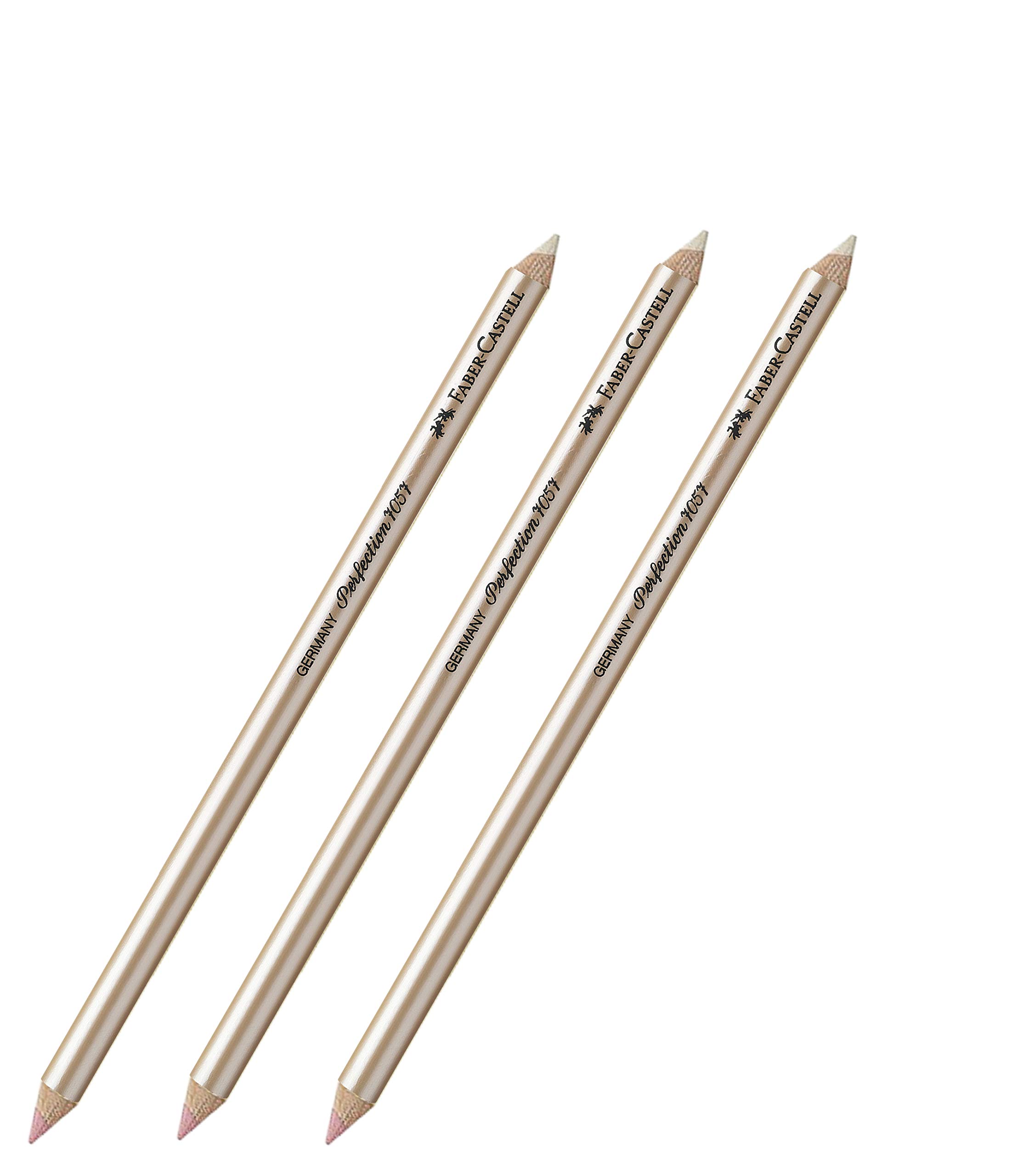 Faber-Castell Perfection Eraser 3x 7057 | Doppelte Spitze | Weich & Hart