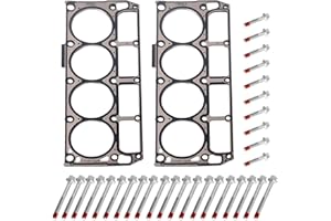 ChawYI LS3 5-Layer Head Gaskets with Head Bolt Kit Fit for Chevy GMC Express Silverado Suburban Savana Sierra Yukon Cadillac Escalade Pontiac G8 6.0 6.2 L9H L76 L77L92 L94 L96 L99 LC8 Like 12610046