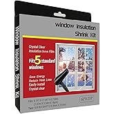 FonsBleaudy Insulating Film Window Kit to Keep Cold Out Window Shrink Film Insulator Kit (5 Windows)