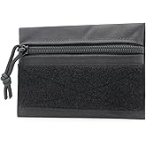 Qavctw Tactical Admin Pouch Bag with Hook and Loop Tool Storage Bag Snack Pouch Candy Bag Hanging Pouches Backpack Accessory Pouch