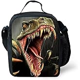 CARBEEN 3D Animal Dinosaur Cat Shark Husky and Dolphin Insulated Lunch Box Cooler Bag (DINOSAUR2)