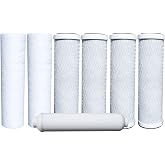 iFilters Compatible Replacement Filters for Watts Premier 5-Stage RO System | 7-Pack | 1-Year Supply for Under-Sink Reverse Osmosis Systems
