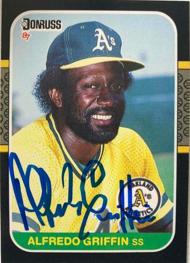 Alfredo Griffin Autographed 1987 Donruss 256 at Amazon's Sports