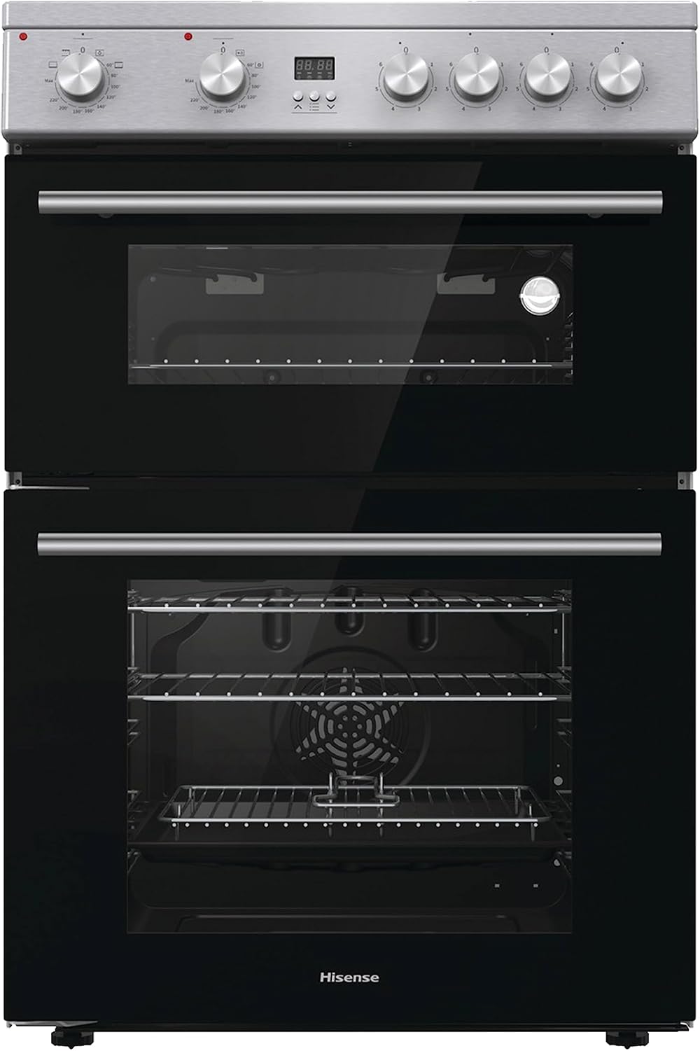 Hisense HDE3211BXUK 60cm Electric Cooker with Ceramic Hob Brushed Stainless