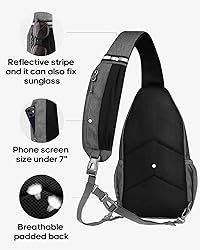 WATERFLY Small Hiking Sling Bag: Crossbody Sling