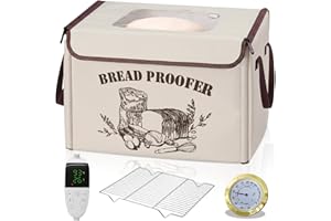 Large Folding Bread Proofing Box, Dough Proofer With 50-113℉Temp Control & 1-48H Timer, Sourdough Starter Warmer with Humidit