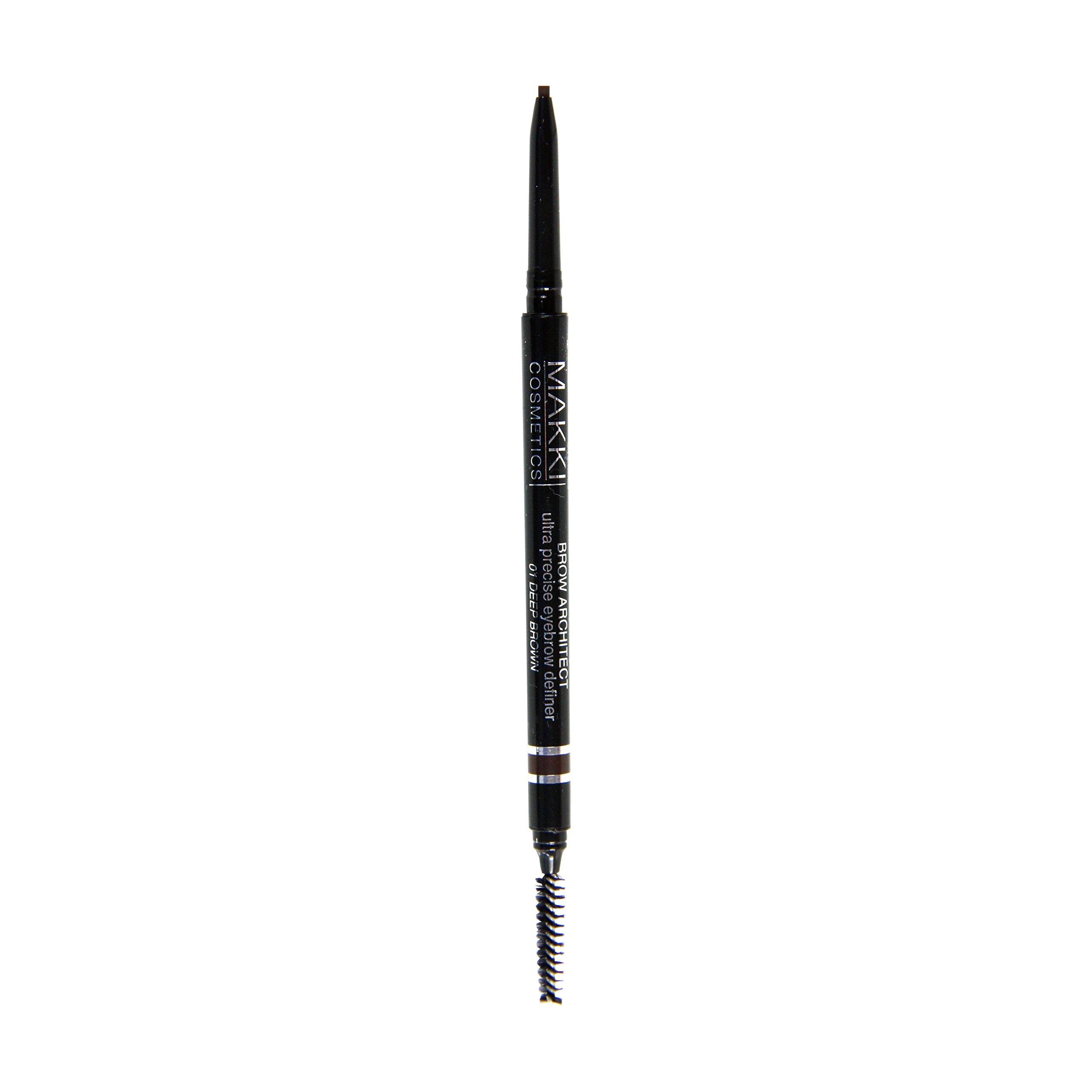 Makki Deep Brown Brow Architect Eyebrow Definer Pencil Matte Finish with brush fine strokes natural expression