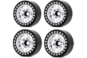 1.9'' Beadlock Wheel Rim Remote Control Car Wheel Hub Alloy Wheel Rim Repair Parts Vehicle Accessories SCX10 Beadlock