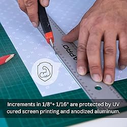 Kapro - 308 Straight Edge Ruler - ⅛” and
