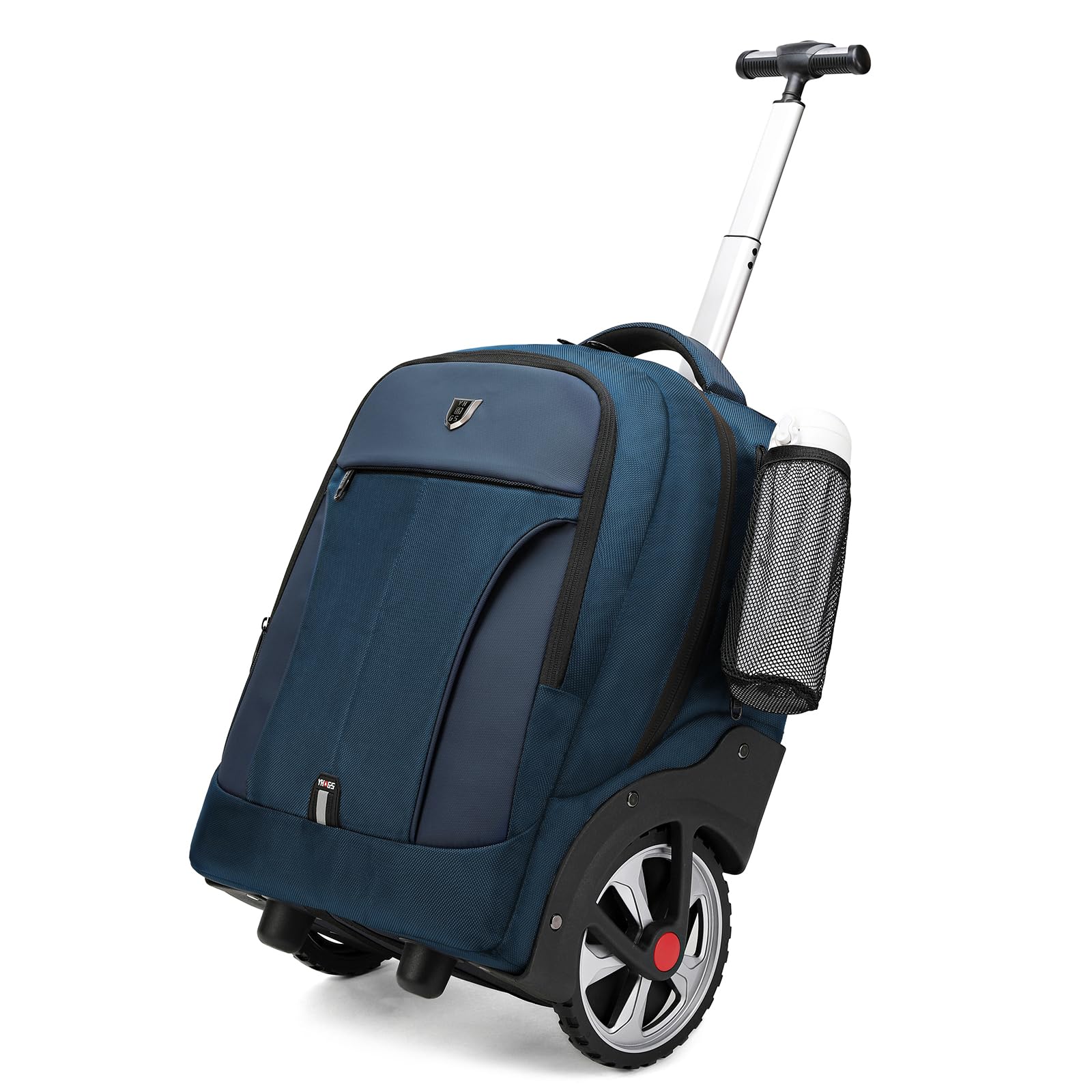 Photo 1 of Rolling ,Waterproof Backpack with Wheels for Business, College Student and Travel Commuter, Carry on Backpack with Laptop Compartment, Fit 17 Inch Laptop, Wheeled Backpack for Adults