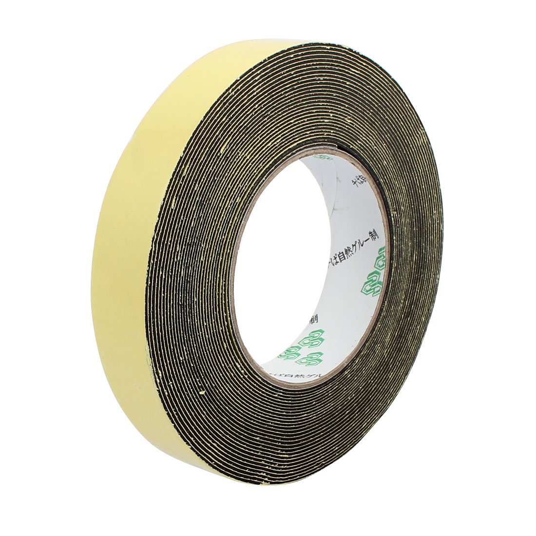 sourcingmap 25mm Width 1mm Thickness Single Side Sponge Foam Tape Black 10 Meter Length