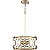 ML Lighting 42102-PMG Arelyn 13" Wide 2-Light Pendant - Painted Modern Gold