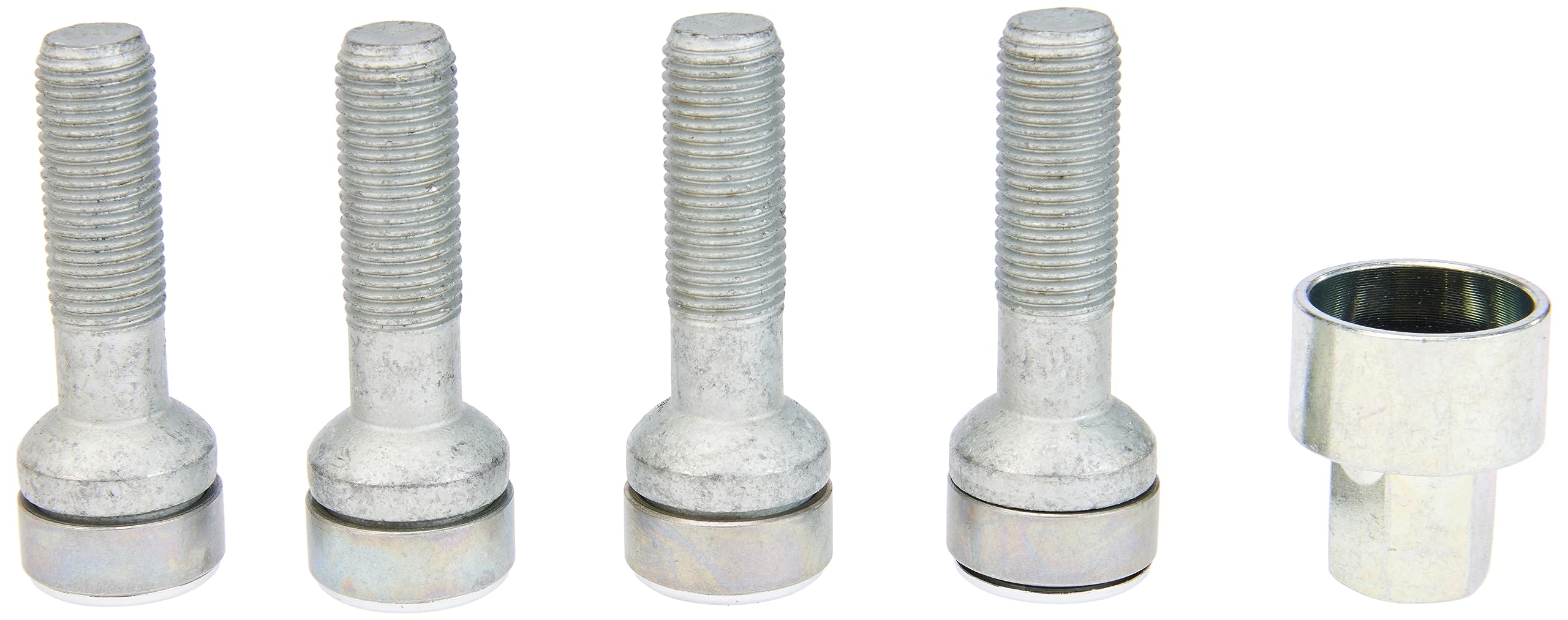 28017SL Wheel Lock Bolts SL (Ultra High Security) M14 x 1,5, radius seat, shaft length 45,0 mm, Overall length 65,7 mm, Hex size 17mm, Key diameter 28,6 mm