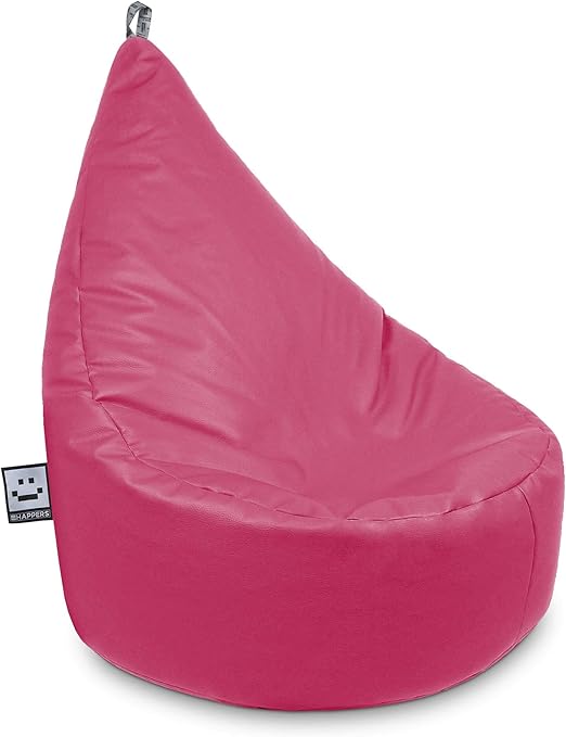 HAPPERS Puff Butaca Polipiel Indoor Fucsia XL: Amazon.es: Hogar