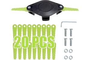 Ryzljss ACFHRL2 Weed Eater Bladed Head Compatible with RYOBI ONE Head 18V, 24V String Trimmers RY40200/40021/24200, P2000 (1 + 20 + 4)