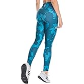 A4U Workout Leggings for Women Activewear Pants Printed Compression Pants