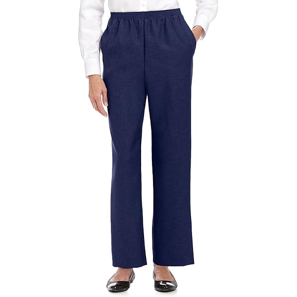 Alfred Dunner Women's Corduroy Pull-On Pants Rose/Pink 24W Proportioned