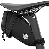 TOSUOD Waterproof Bike Saddle Bag | 1.2L Under-Seat Pack with Taillight Mount & Tool-Free Straps
