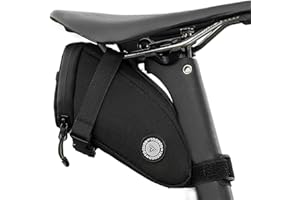 TOSUOD Waterproof Bike Saddle Bag | 1.2L Under-Seat Pack with Taillight Mount & Tool-Free Straps