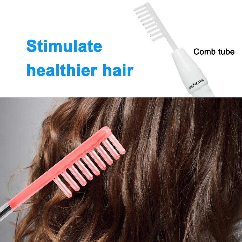 Signstek Portable High Frequency Face Wand Facial Machine for Skin Tightening, Acne Wrinkles Remover, Puffy Eyes: Beauty