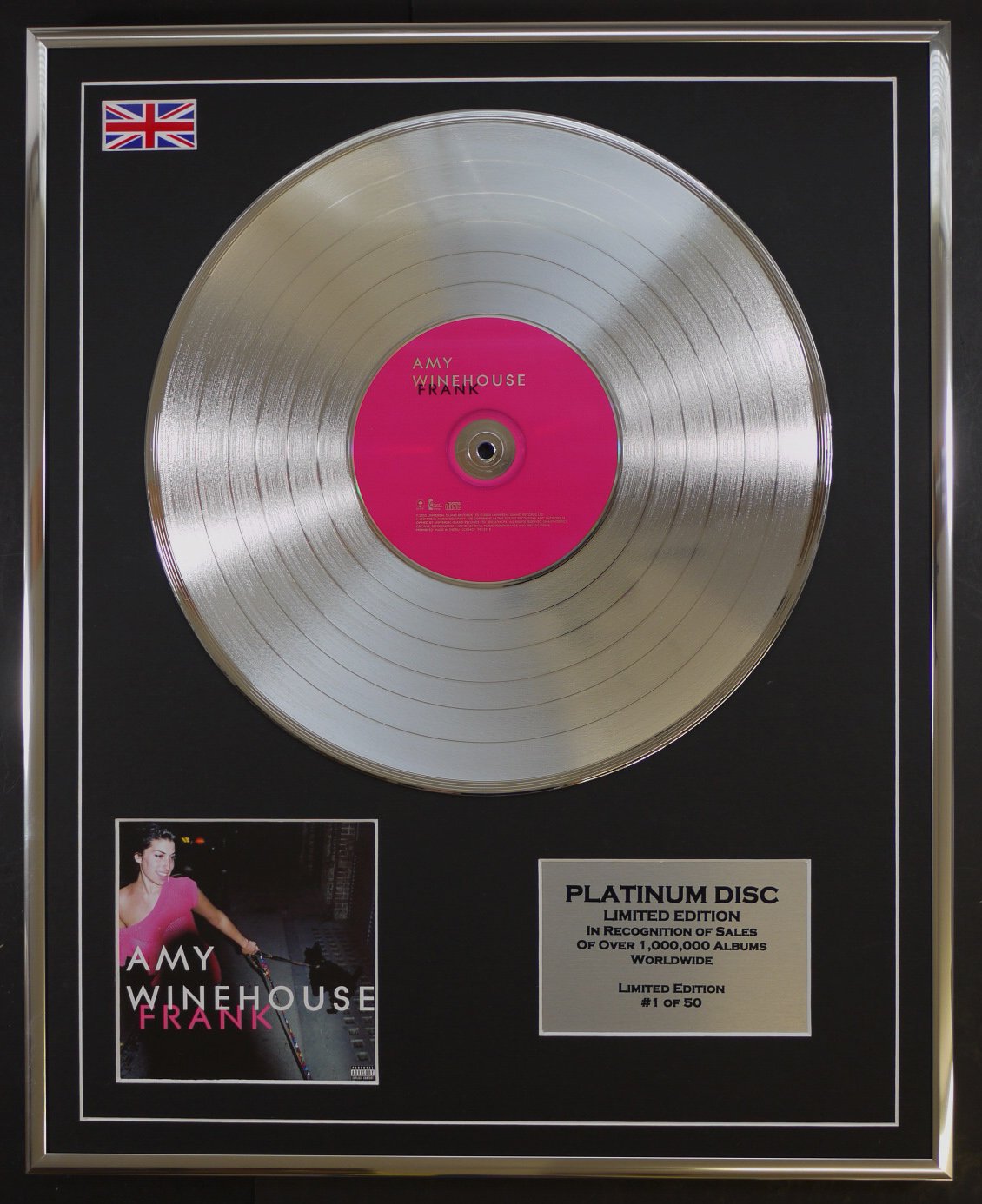 AMY WINEHOUSE/LTD EDITION CD PLATINUM DISC/FRANK