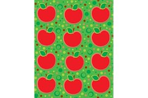 CARSON DELLOSA EDUCATION Carson Dellosa 72 Apple Stickers, 6 Sheets of Fruit Stickers, Seasonal Stickers for Fall Crafts, Scrapbook Stickers, Stickers for Kids Classroom Prizes, Teacher Planner Stickers, Reward Stickers