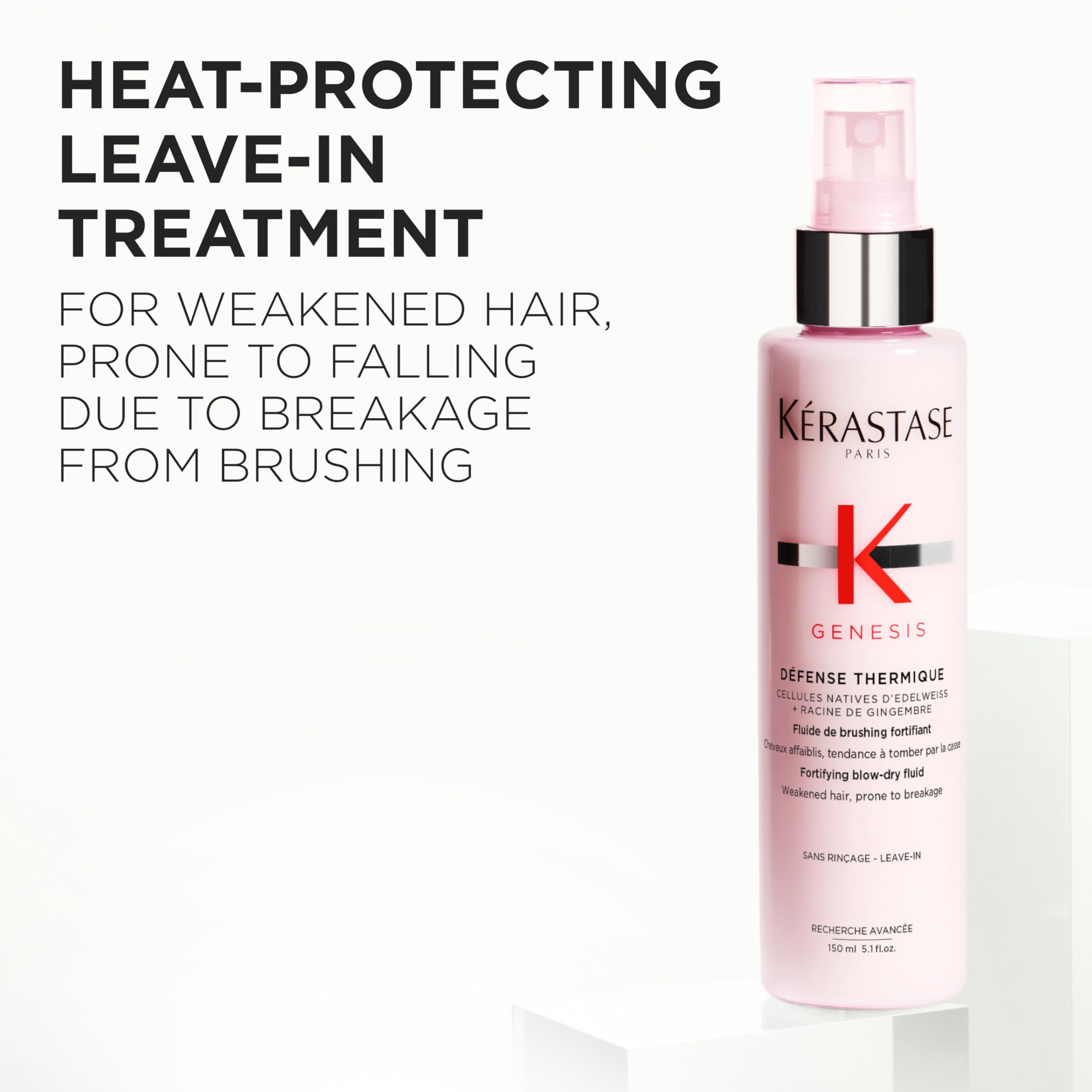 Kerastase Genesis Défense Thermique Anti Hair-Fall Fortifying Blow-Dry Fluid, 5.1 Ounce