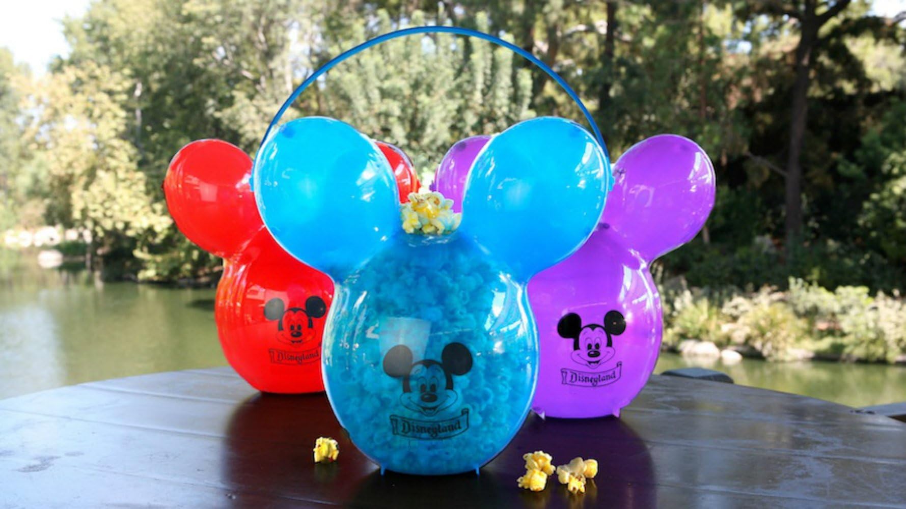 Disney Mickey Collector's Balloon Movie Popcorn Birthday Party Snack Bucket (Red)