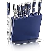 Cangshan KITA Series 12-Piece Knife Block Set, HUA Ash Wood Block, 501790 (Blue, 12pc)