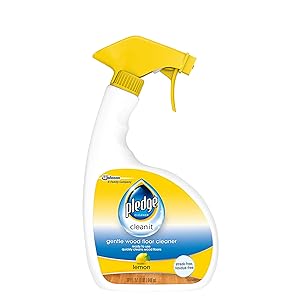Pledge Gentle Wood Floor Cleaner Trigger, Lemon, 32 fl oz