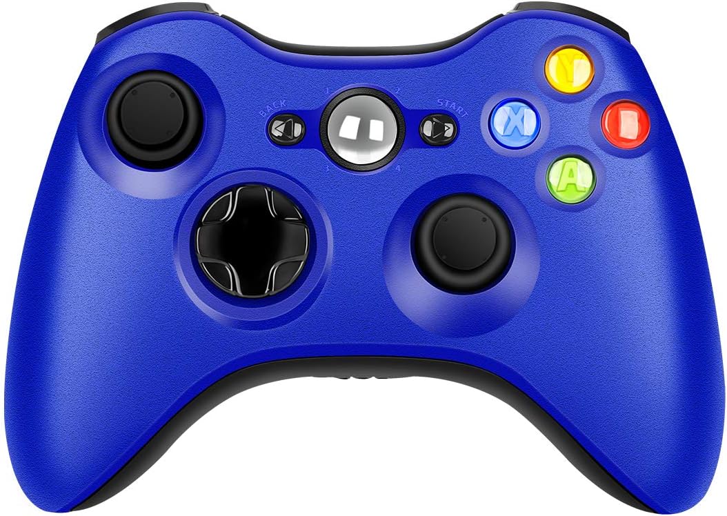 Wireless Controller for Xbox 360, 2.4GHZ Game Remote Controller Joystick Gamepad for Xbox 360 Console, PC Windows 7,8,10 (Blue)